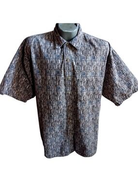 Vintage 1980's Wild Print Shirt Mens XL Summer OG Hip Hop Club